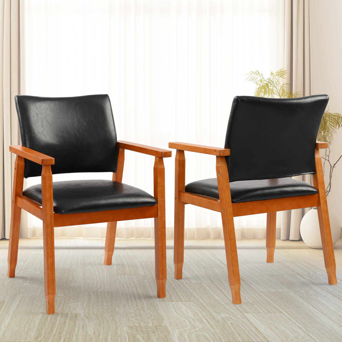 Actrice 18.5'' H Tufted Upholstered Beech Armchair